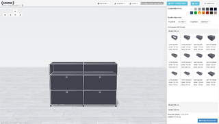 Highboard L, anthrazitgrau