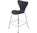 Série 7 chaise de bar 3187/3197, 64 cm, Frêne coloré, Noir