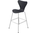 Série 7 chaise de bar 3187/3197, 76 cm, Frêne coloré, Noir