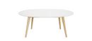 Table DK10 bois extensible, Sans rallonge (L 190 cm)