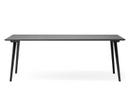 Table rectangulaire In Between, L 200 cm x l 90 cm, Chêne laqué noir