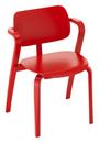 Chaise Aslak, Verni rouge