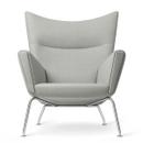 CH445 Wing Chair, Passion - gris clair, Sans repose-pied