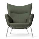 CH445 Wing Chair, Passion - vert, Sans repose-pied