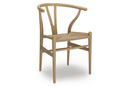 CH24 Wishbone Chair, Chêne savonné, Paillage naturel