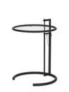 Adjustable Table E 1027 Black Version, Verre cristallin