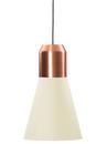 Bell Light, Cuivre , Étoffe blanche, H 35 x ø 32 cm