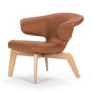 Munich Lounge Chair, Cuir Classic cognac, Chêne naturel
