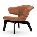 Munich Lounge Chair, Cuir Classic cognac, Teinté noir  