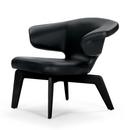 Munich Lounge Chair, Cuir Classic noir, Teinté noir  