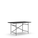 Table Eiermann, Linoleum noir avec bords noir (Forbo 4023), 140 x 80 cm, Noir, Vertical, décalé (Eiermann 2), 100 x 66 cm