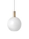Collect Lighting, Bas, Laiton, Opal Sphere, Blanc