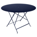 Table pliante Bistro ronde, H 74 x Ø 117 cm, Bleu abysse