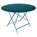 Table pliante Bistro ronde, H 74 x Ø 117 cm, Bleu acapulco