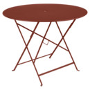 Table pliante Bistro ronde, H 74 x Ø 96 cm, Ocre rouge
