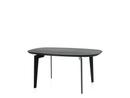 Table basse Join, FH21 - ovale 76 x 47 cm, Chêne laqué noir