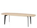 Table basse Join, FH61 - ovale 130 x 50 cm, Chêne laqué clair