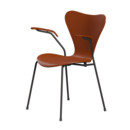 Série 7 chaise 3207 New Colours, Frêne coloré, Orange paradis, Warm graphite