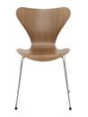 Série 7 chaise 3107, 46 cm, Bois laqué clair, Noyer naturel