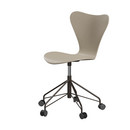 Série 7 Chaise de bureau pivotante 3117 / 3217 New Colours, Sans accotoirs, Frêne coloré, Beige clair, Brown bronze