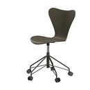 Série 7 Chaise de bureau pivotante 3117 / 3217 New Colours, Avec accotoirs, Frêne coloré, Vert olive, Warm graphite