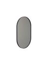 Unu Miroir ovale, H 100 x L 60 cm, Noir mat