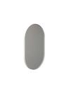 Unu Miroir ovale, H 100 x L 60 cm, Blanc mat