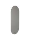 Unu Miroir ovale, H 140 x L 60 cm, Blanc mat