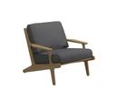 Fauteuil Lounge Bay , Anthracite, Sans repose-pieds