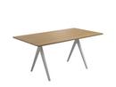 Table Split, Teck poli, Revêtement poudré blanc, L 170 x l 92 cm