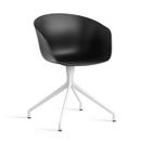 Chaise About A Chair AAC 20, Black 2.0, Aluminium thermolaqué blanc