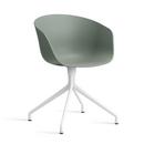 Chaise About A Chair AAC 20, Fall green 2.0, Aluminium thermolaqué blanc