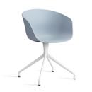 Chaise About A Chair AAC 20, Slate blue 2.0, Aluminium thermolaqué blanc