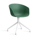 Chaise About A Chair AAC 20, Teal green 2.0, Aluminium thermolaqué blanc