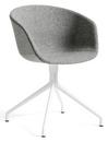 About A Chair AAC 21, Hallingdal - gris clair, Aluminium thermolaqué blanc