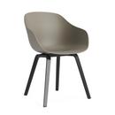 Chaise About A Chair AAC 222, Chêne laqué noir, Khaki 2.0