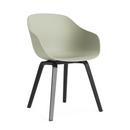 Chaise About A Chair AAC 222, Chêne laqué noir, Pastel green 2.0