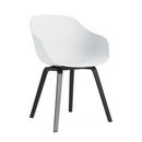 Chaise About A Chair AAC 222, Chêne laqué noir, White 2.0