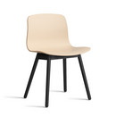 Chaise About A Chair AAC 12, Pale peach 2.0, Chêne laqué noir