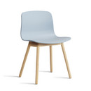 Chaise About A Chair AAC 12, Slate blue 2.0, Chêne savonné