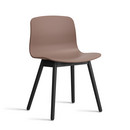 Chaise About A Chair AAC 12, Soft brick 2.0, Chêne laqué noir