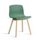 Chaise About A Chair AAC 12, Teal green 2.0, Chêne savonné