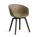Chaise About A Chair AAC 22, Clay 2.0, Chêne laqué noir