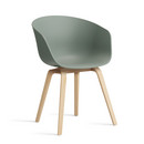 Chaise About A Chair AAC 22, Fall green 2.0, Chêne savonné