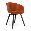 About A Chair AAC 22, Orange, Chêne laqué noir