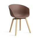 Chaise About A Chair AAC 22, Soft brick 2.0, Chêne laqué