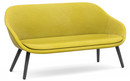 About A Lounge Sofa for Comwell, Hallingdal 420 - jaune, Chêne laqué noir