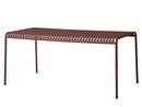 Table Palissade , Rouge de fer, L 170 x l 90 cm
