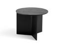 Table Slit, Bois, H 35,5 x Ø 45 cm, Laqué noir