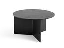 Table Slit, Bois, H 35,5 x Ø 65 cm, Laqué noir